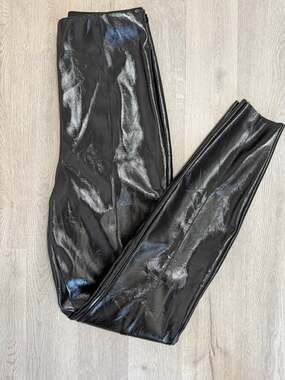 ASOS Women's Faux Leather Black Pants Size 10